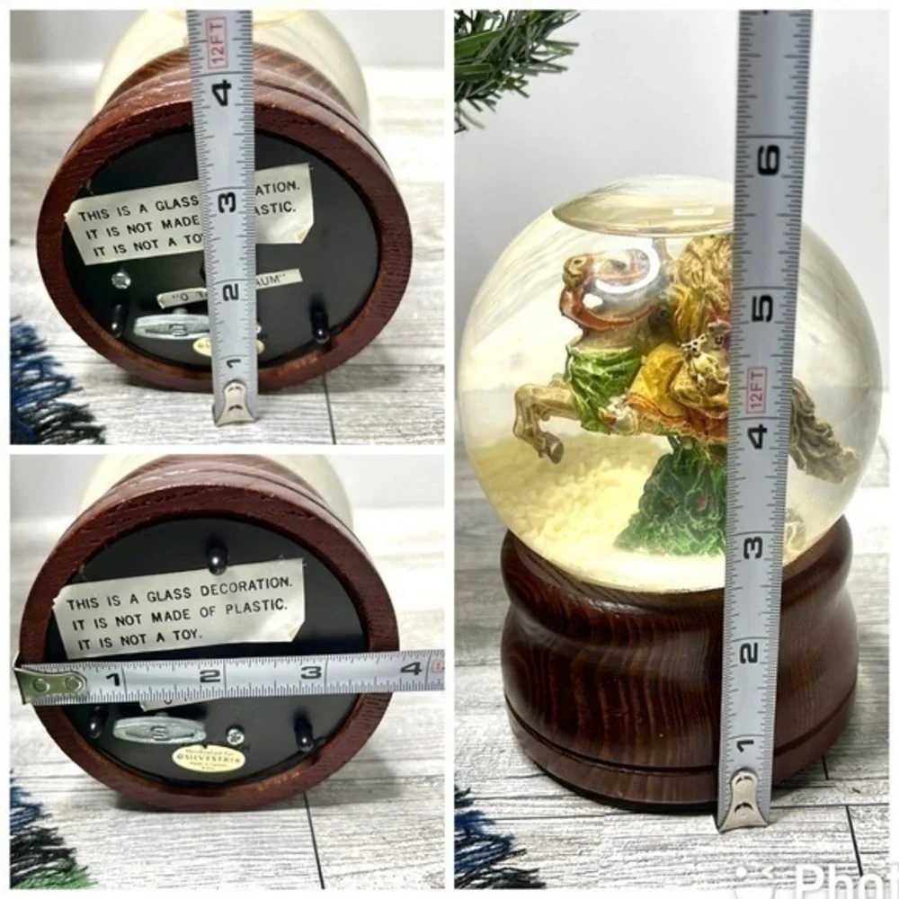 Vintage Handcrafted Silvestri “O Tannenbaum” Musical Snow Globe